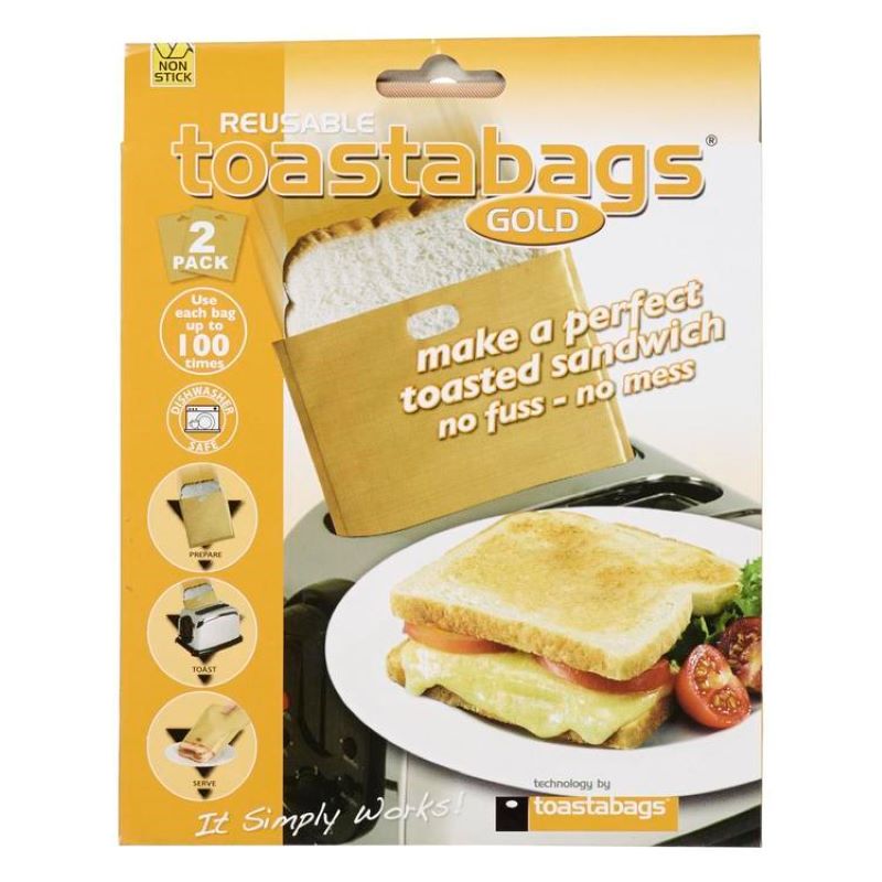 REUSABLE TOAST BAGS x 2
