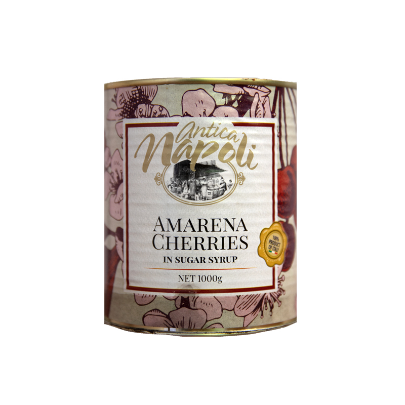 AMARENA CHERRIES IN SYRUP 1Kg CAN