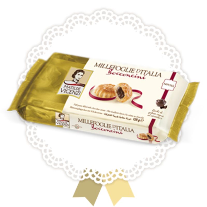 BOCCONCINI PUFF PASTRY CHOCOLATE 125g