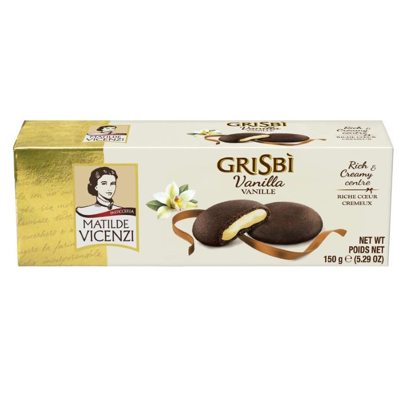 GRISBI DARK CHOCOLATE & VANILLA CREAM 150g